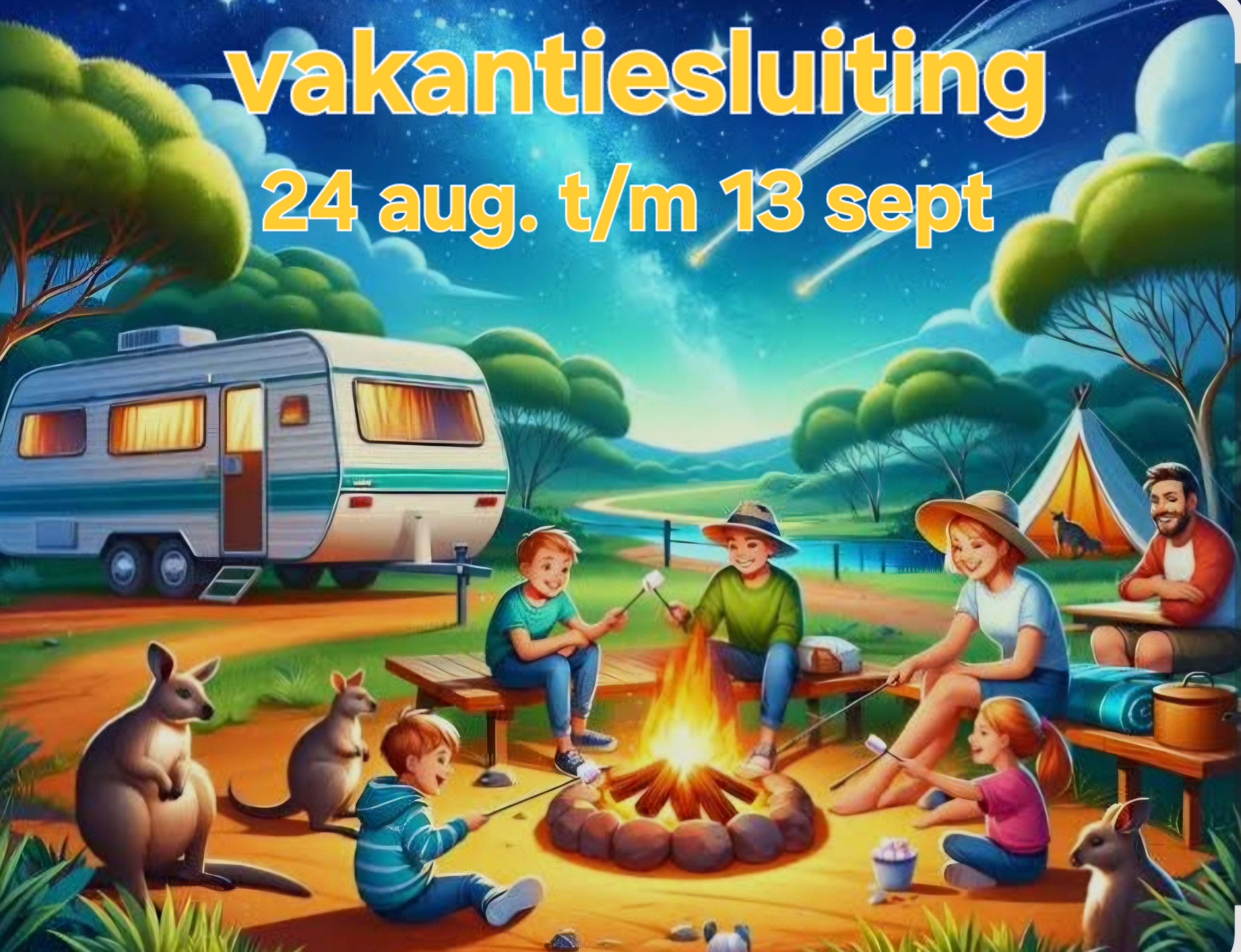 Wij zijn er even tussenuit! Vakantiesluiting t/m 13 september